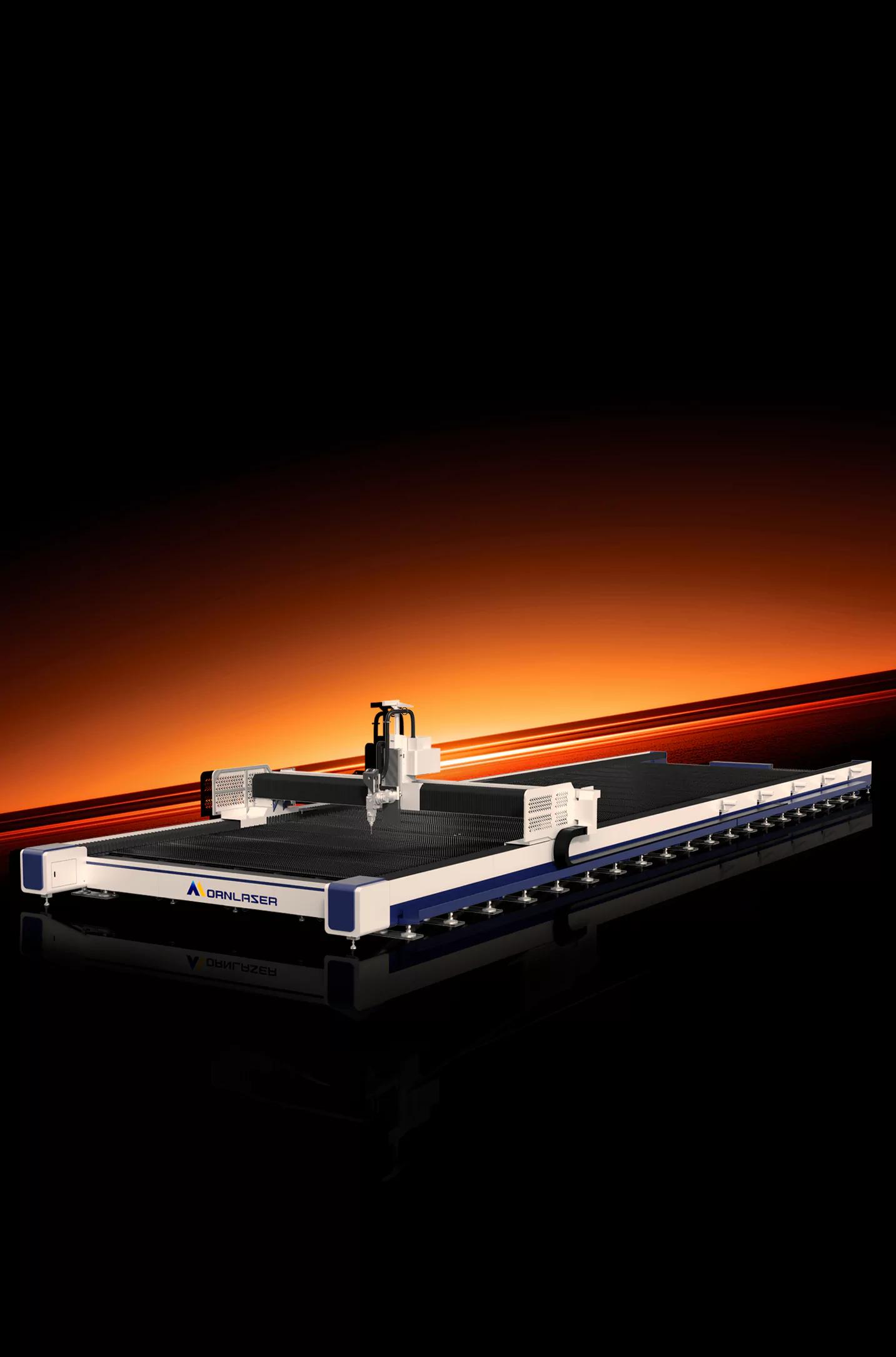 Laser-Flammen-Hybrid-Schneidmaschine