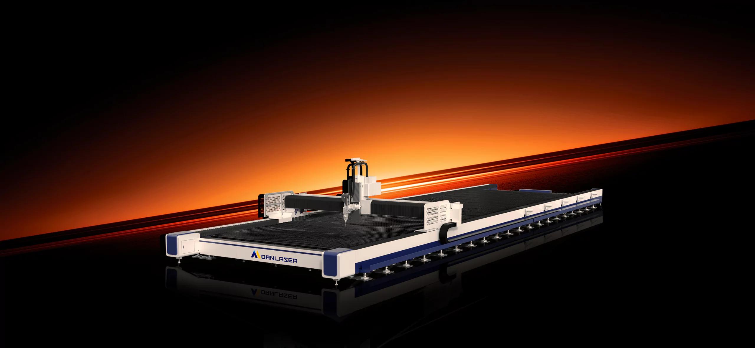 Laser-Flammen-Hybrid-Schneidmaschine