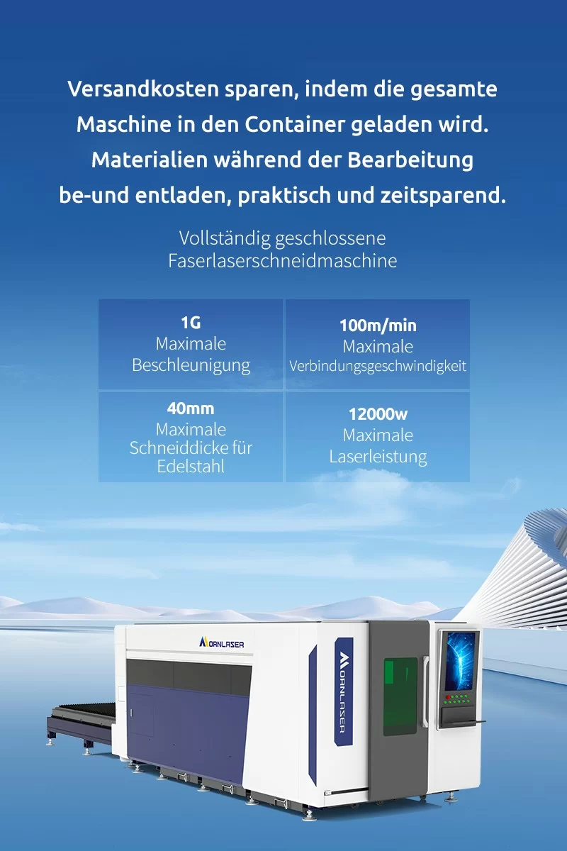 Vollständig geschlossene Faserlaserschneidmaschine