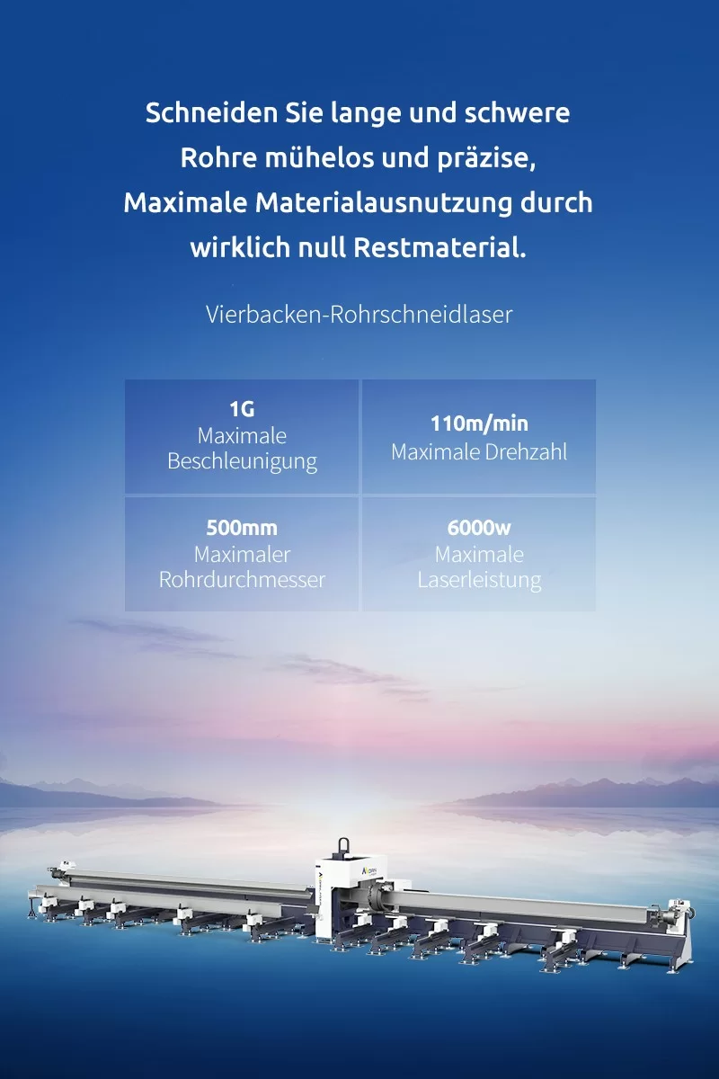 Vierbacken-Rohrschneidlaser